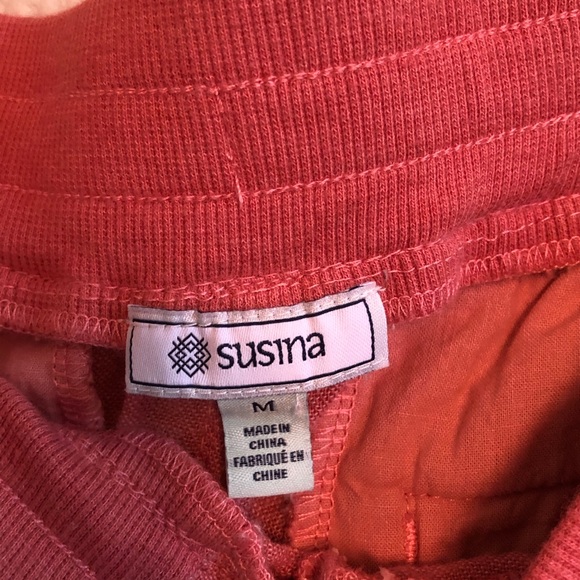Susina Linen Blend Salmon Pants Nordstrom - Picture 7 of 8